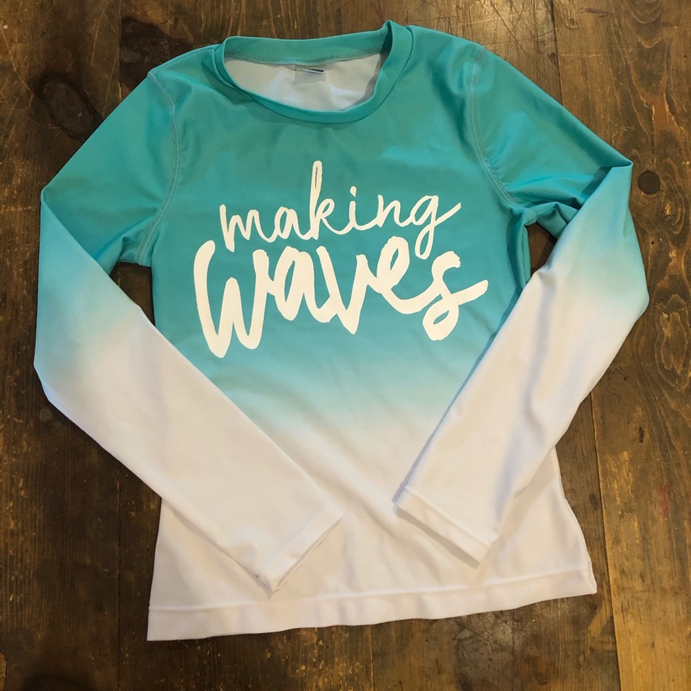 Girls Old Navy Swim Shirt, Size M, great condition